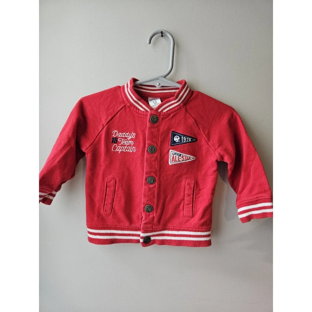 Carter's Baby Varsity Jacket 12 Months Red 